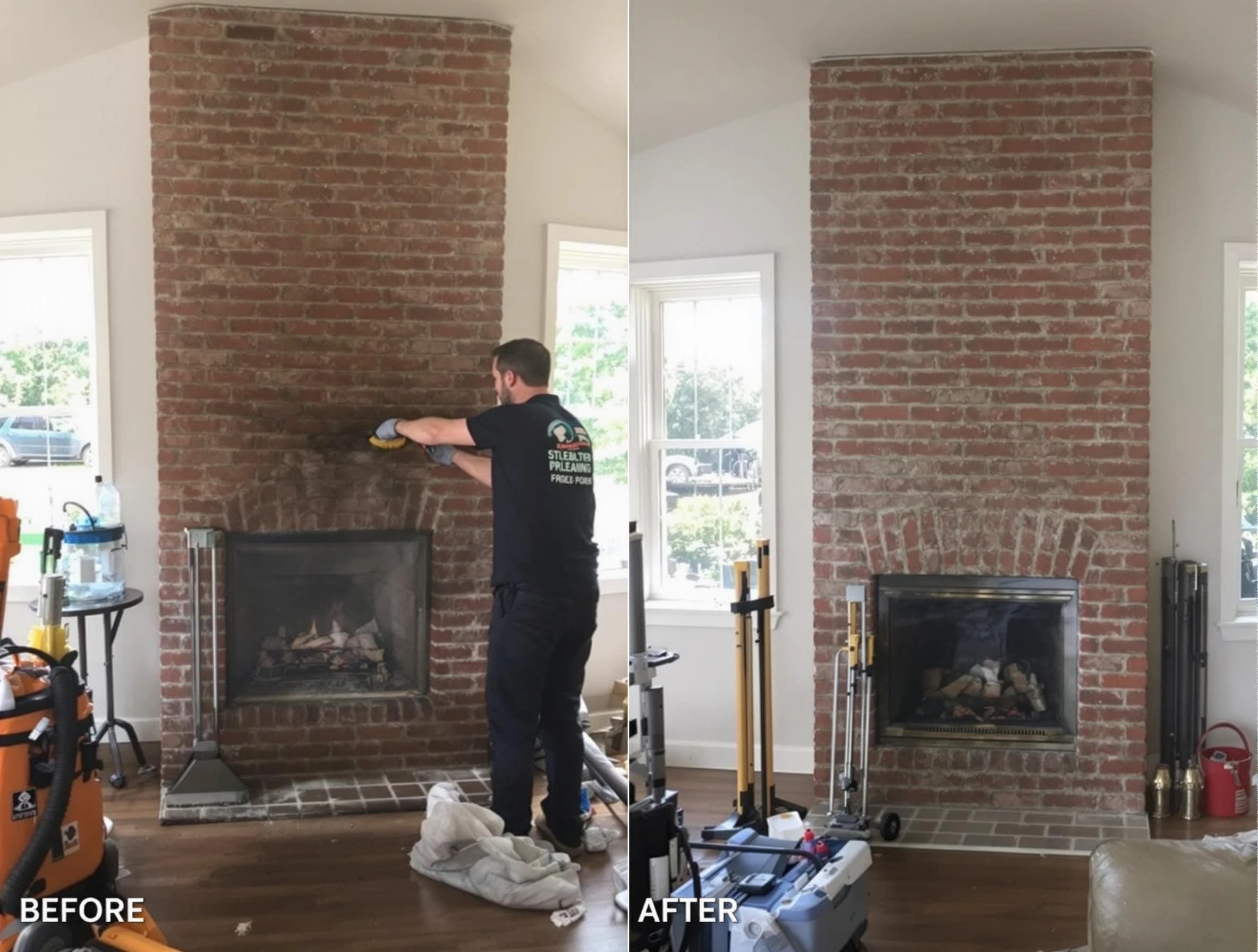Finished chimney sweeping service by Stansbury Park Chimney Sweep in Stansbury Park, UT