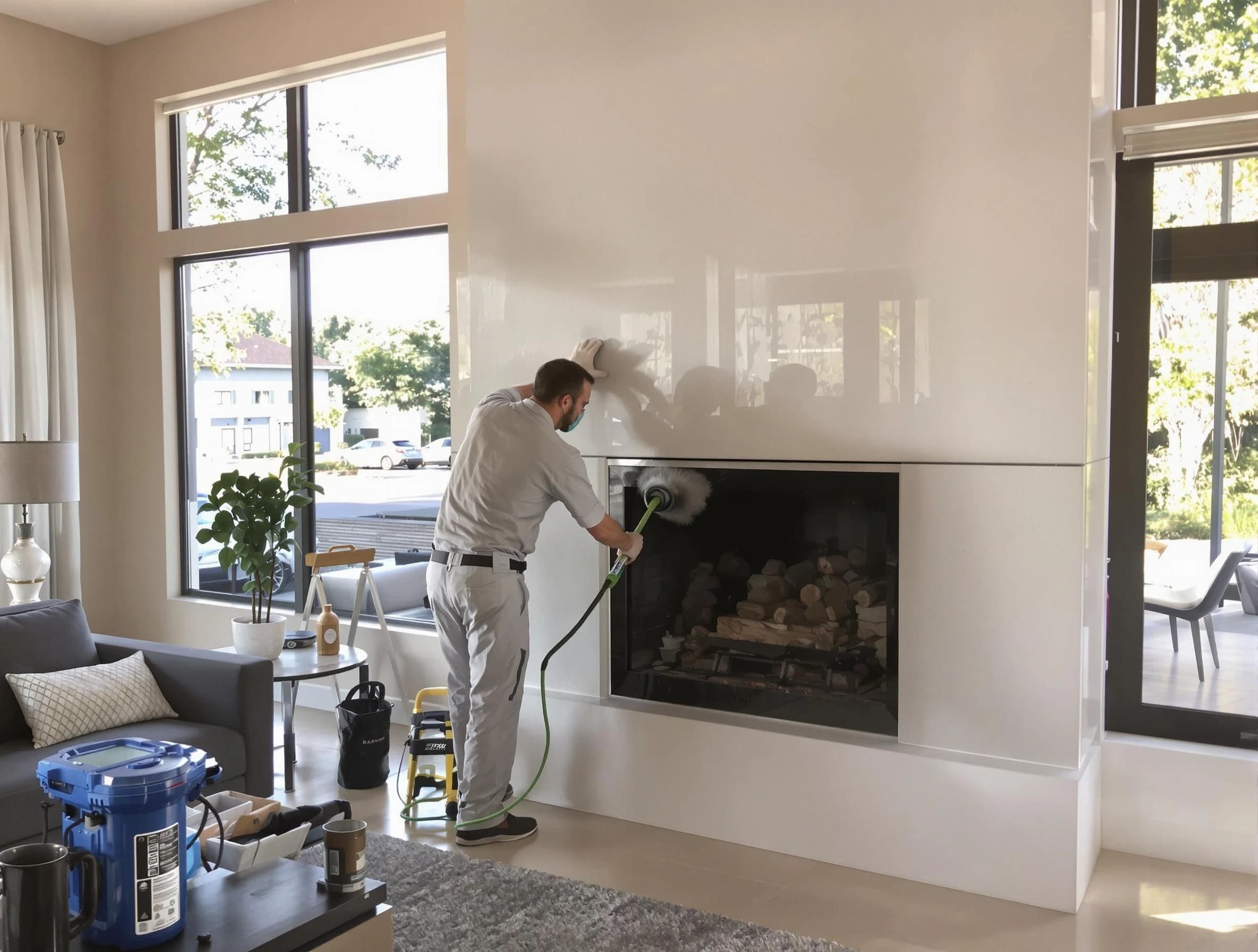 Stansbury Park Chimney Sweep performing thorough soot removal in Stansbury Park, UT