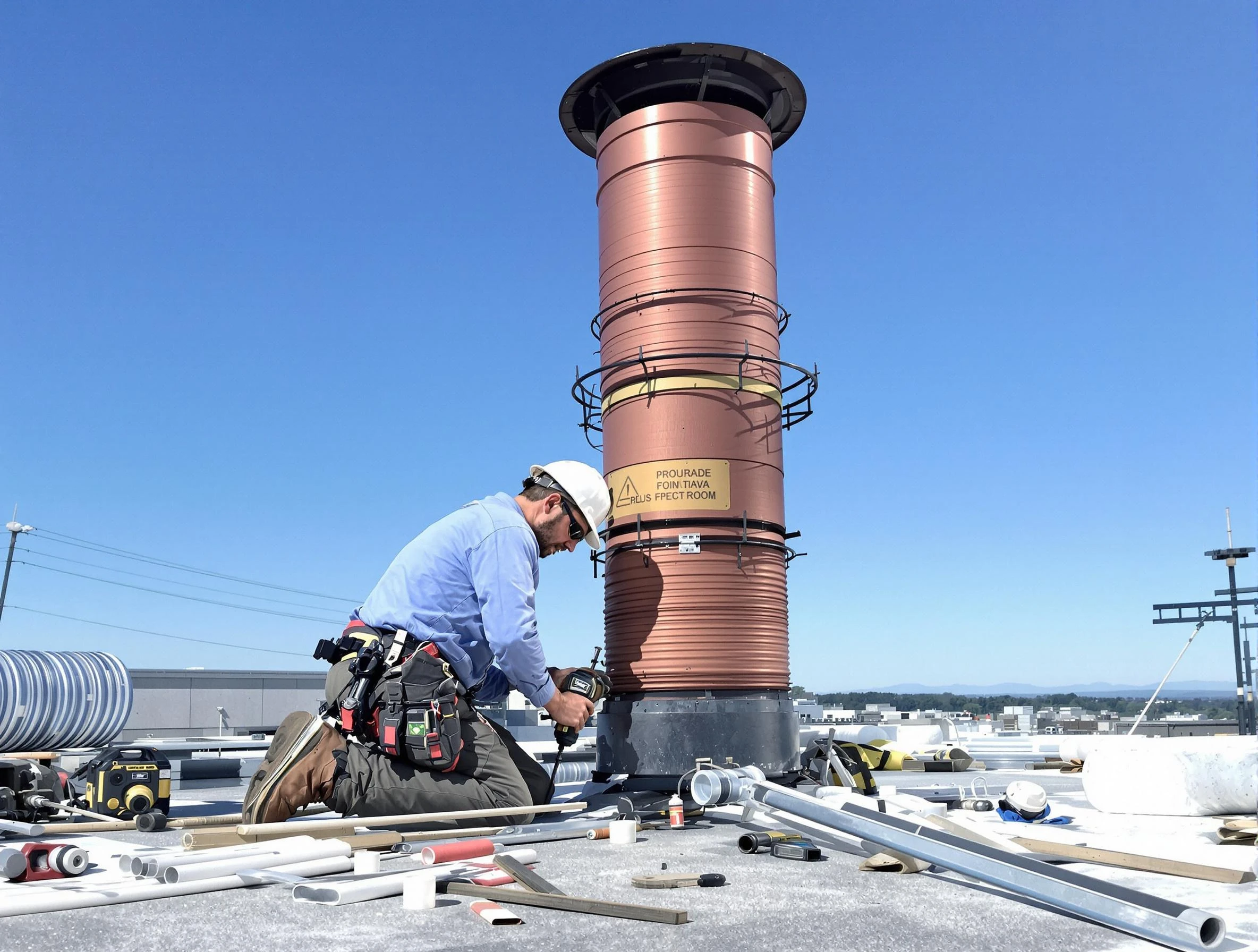 Installed chimney liner by Stansbury Park Chimney Sweep in Stansbury Park, UT