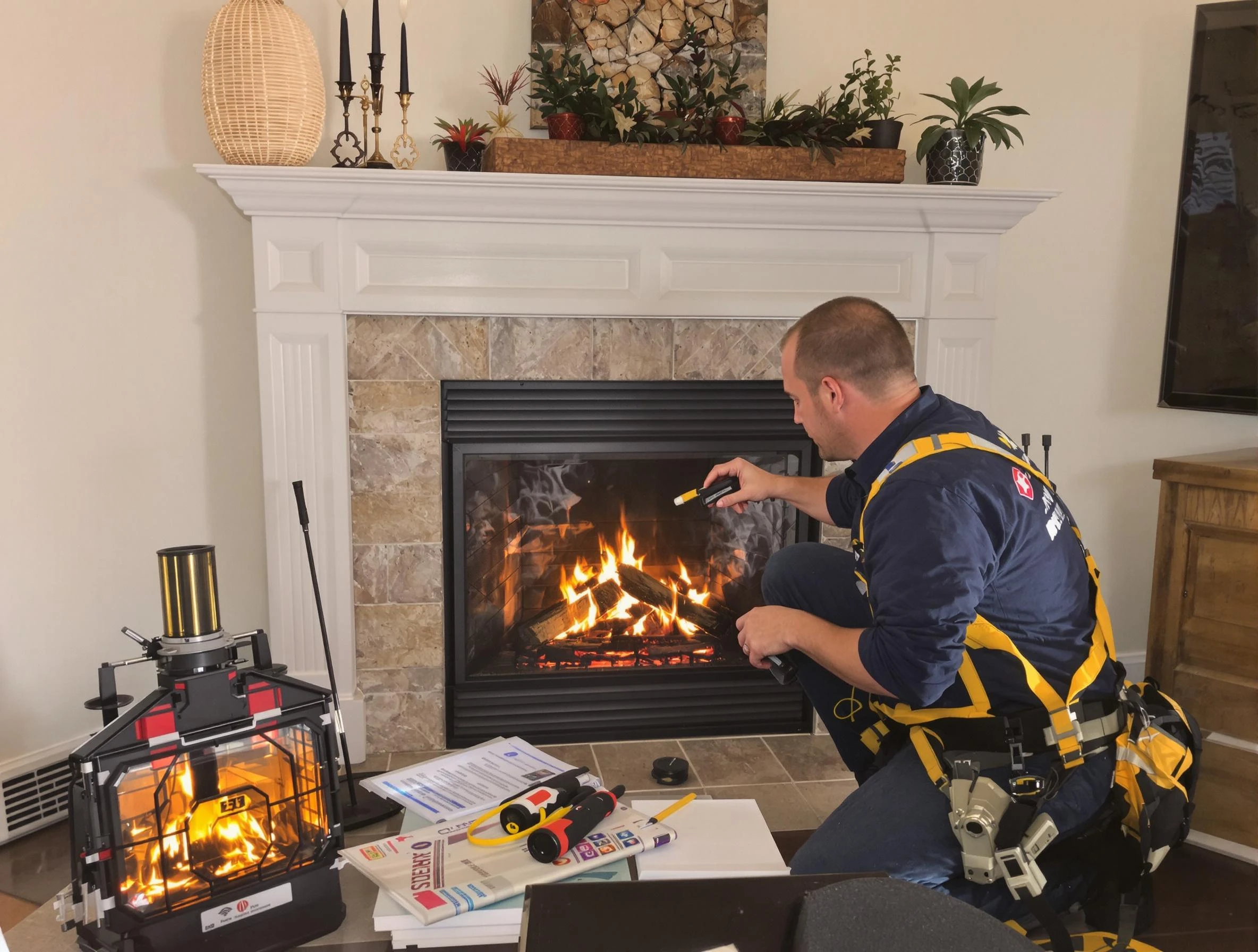 Safety-focused fireplace inspection by Stansbury Park Chimney Sweep in Stansbury Park, UT