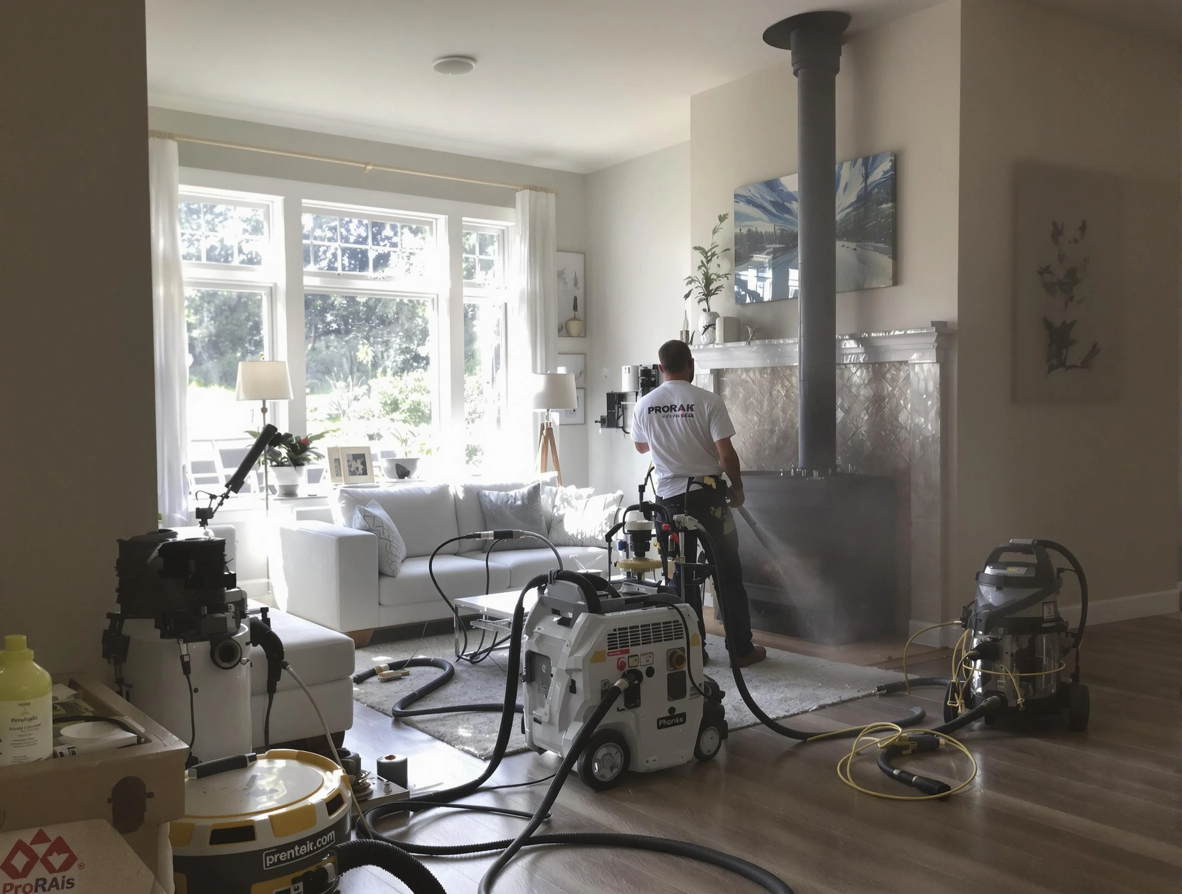 Soot removal service by Stansbury Park Chimney Sweep for a fireplace in Stansbury Park, UT
